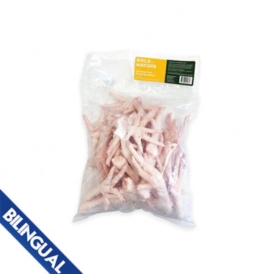BOLD BY NATURE CHICKEN FEET FROZEN DOG BONE 2 LB