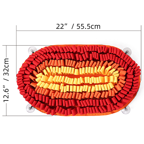 PAWZNDOGZ™ FIRE & ICE™ (FIRE) ANTI-BITE SNUFFLE MAT CHALLENGE LEVEL 2