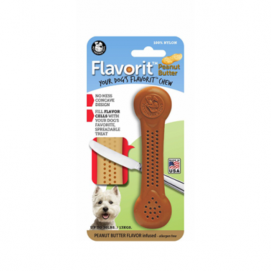 PET QWERKS® BARKBONE® NATURAL INSTINCTS™ PEANUT BUTTER INFUSED NYLON CHEW RING