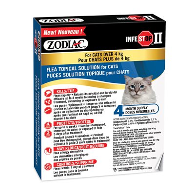 Zodiac Infestop II for Cats - 4 Month Supply