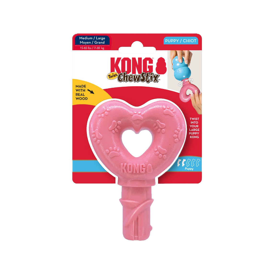 ChewStix Puppy Twist Heart