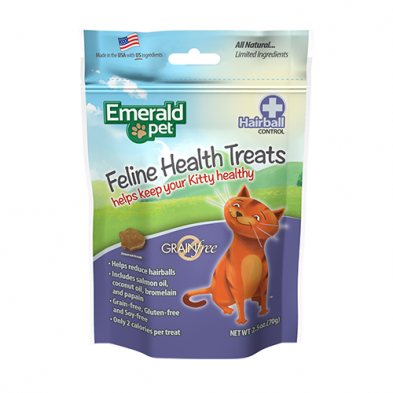 EMERALD PET PRODUCTS® SMART N' TASTY HAIRBALL FORMULA CHICKEN CAT TREAT 2.5 OZ