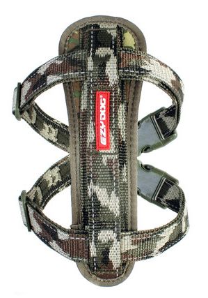 Ezydog Chest Plate Harness Green Camo Medium Dog 16-29in