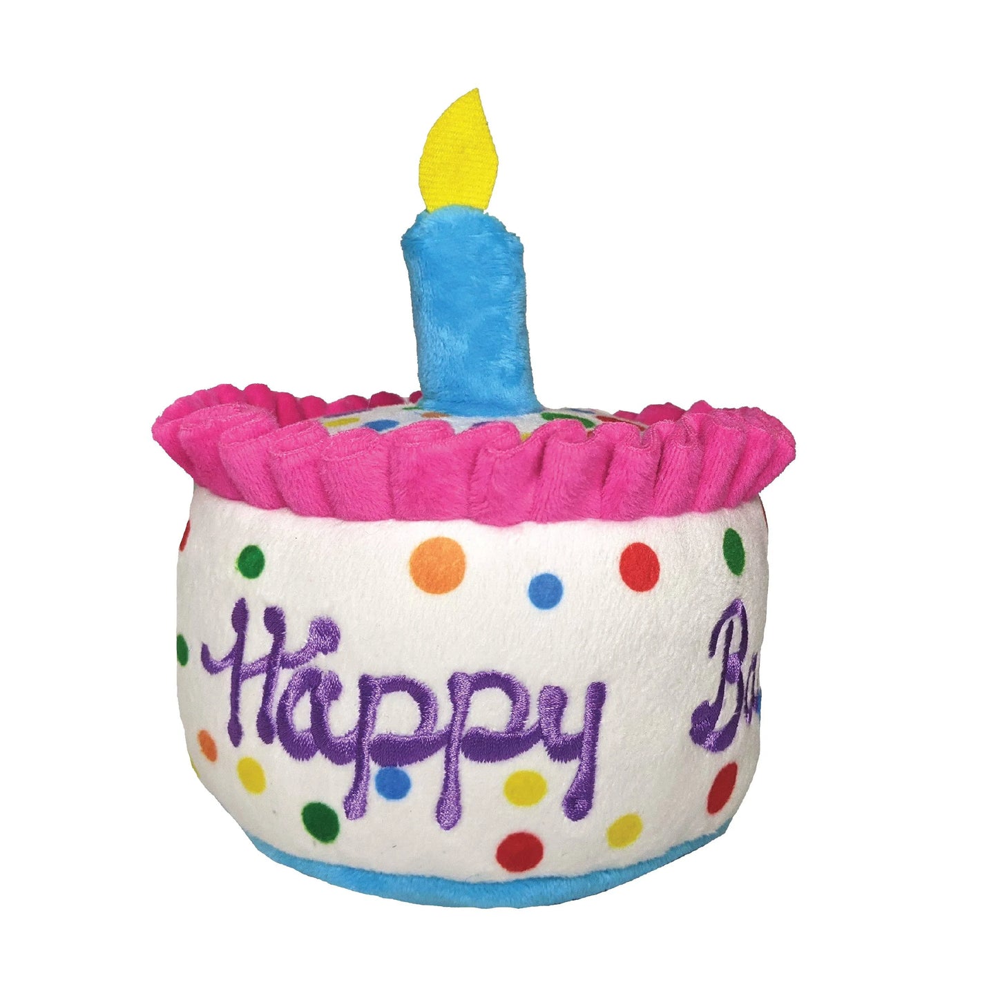 Plush Happy Barkday Cake