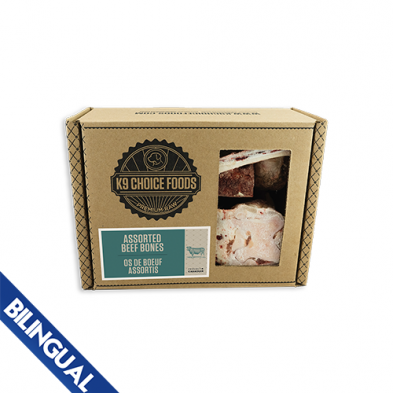 K9 CHOICE FOODS® ASSORTED BEEF BONES FROZEN DOG TREAT 3 LB