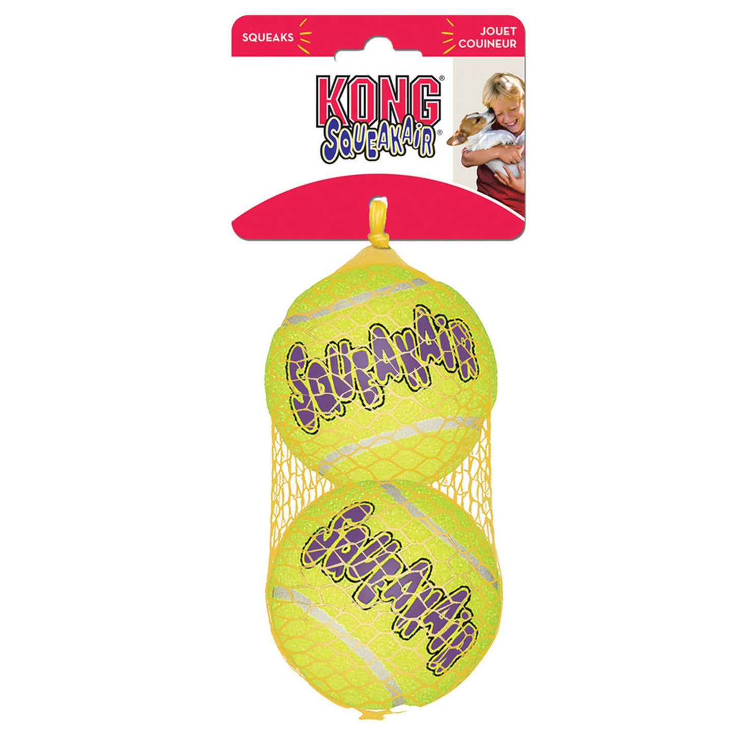Kong Large SqueakAir Balls 2pk