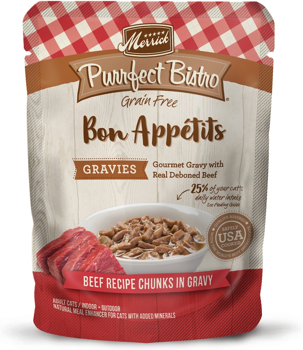 Merrick Bon Appetits Beef Recipe Chunks in Gravy 3oz