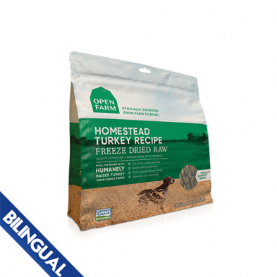 Open Farm® Homestead Turkey Freeze-Dried Raw Dog Food 13.5 oz