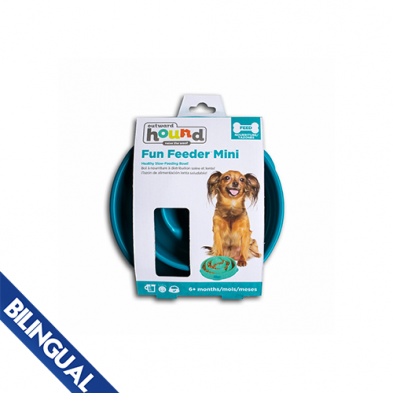 Outward Hound® Fun Feeders Mini Teal Dog