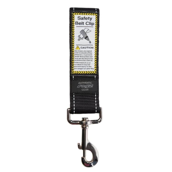 Rogz Safety Belt Clip Bk 45mm