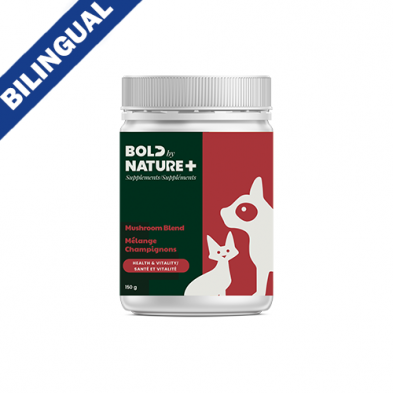 BOLD BY NATURE MUSHROOM BLEND SUPPLEMENT FOR CATS AND DOGS 150GM