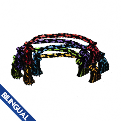Multipet™ Nuts for Knots™ 2-Knot Rope Assorted Colors 48 inches