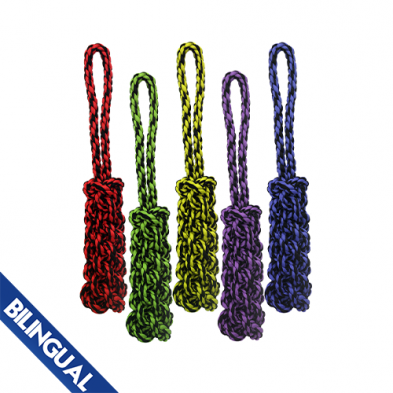 Multipet™ Nuts for Knots™ Rope Tug with Braided Stick Dog Toy