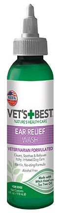 Vets Best Ear Relief Wash Dog 4oz