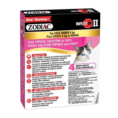 Zodiac Infestop II for Cats - 4 Month Supply