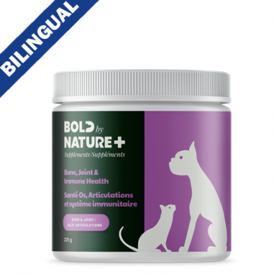 BOLD BY NATURE BONE, JOINT & IMMUNE HEALTH SUPPLEMENT FOR DOGS & CATS 225GM