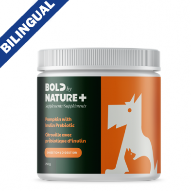 BOLD BY NATURE PUMPKIN WITH INULIN PREBIOTIC SUPPLEMENT FOR DOGS & CATS 250GM