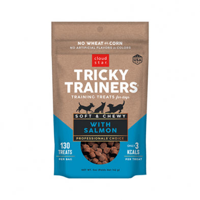 CLOUD STAR® TRICKY TRAINERS® CHEWY SALMON DOG TREATS 5 OZ