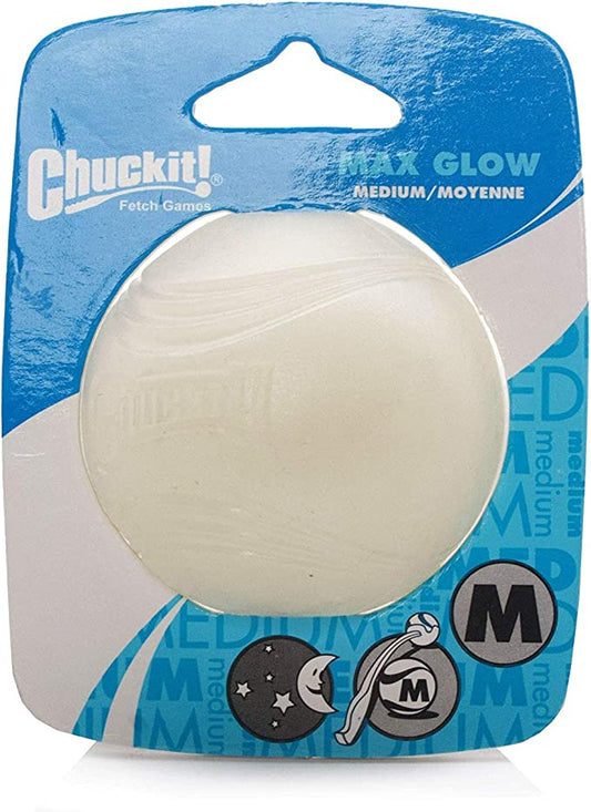 Chuckit!® Max Glow® Balls Medium (1 Pack) Dog Toy
