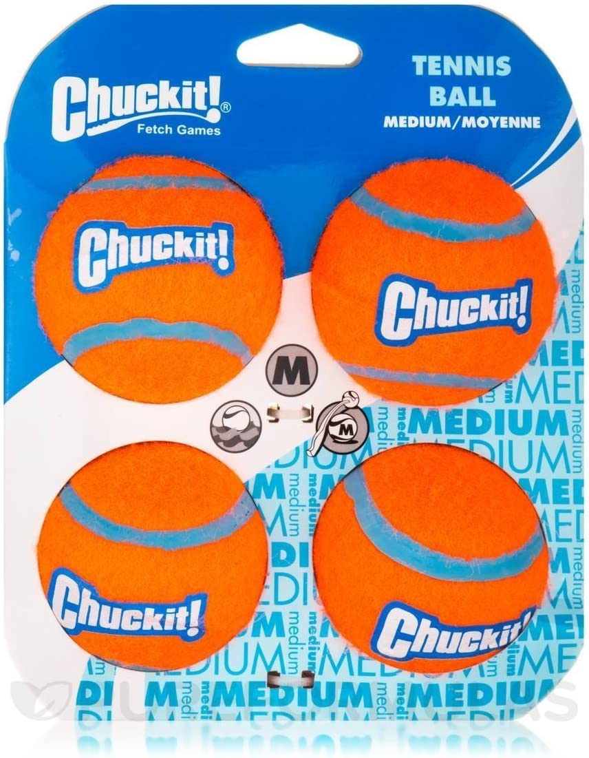 Chuckit!® Tennis Ball Medium (4 Pack) Dog Toy