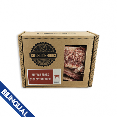 K9 CHOICE FOODS® BEEF RIB BONES FROZEN TREAT 3 LB for Dog