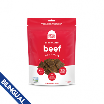 OPEN FARM® DEHYDRATED BEEF DOG TREATS 4.5 OZ