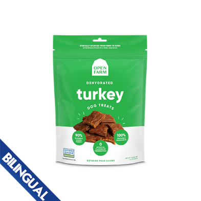 OPEN FARM® DEHYDRATED TURKEY DOG TREATS 4.5 OZ