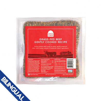 OPEN FARM® GRASS-FED BEEF GENTLY COOKED RECIPE FROZEN DOG FOOD 16 OZ