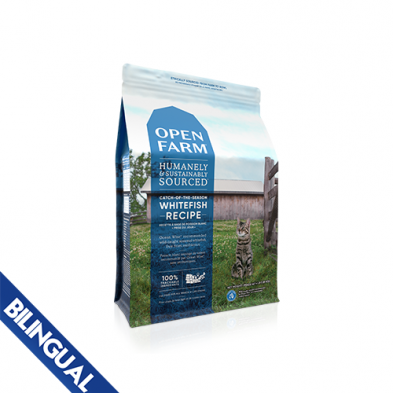 Open farm outlet whitefish dog food