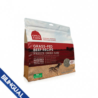 Open Farm® Grass-Fed Beef Freeze-Dried Raw Dog Food 13.5 oz
