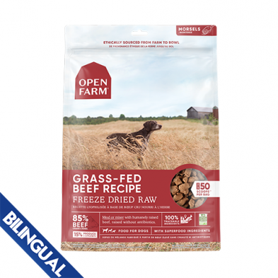 Open Farm® Grass-Fed Beef Freeze-Dried Raw Dog Food 22 oz