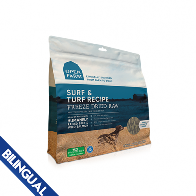 Open Farm® Surf & Turf Freeze-Dried Raw Dog Food 13.5 oz