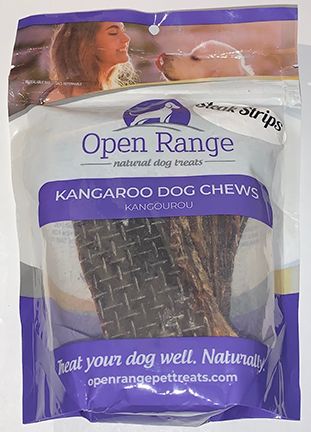 Open Range Kangaroo Steak Strips Dog