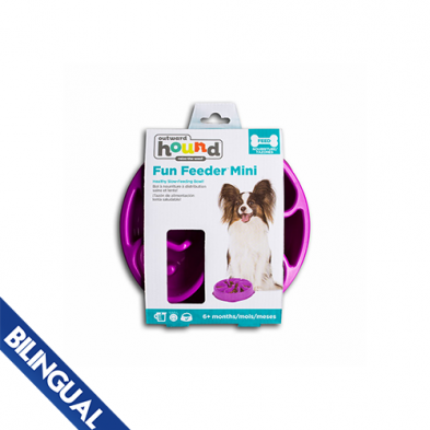 Outward Hound® Fun Feeders Mini Purple Dog