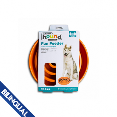 Outward Hound® Fun Feeders Orange Dog