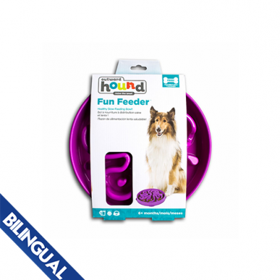 Outward Hound® Fun Feeders Purple Dog