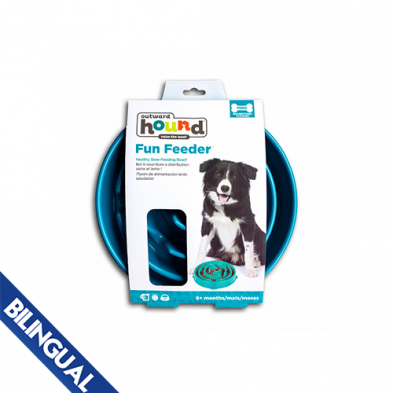 Outward Hound® Fun Feeders Teal Dog