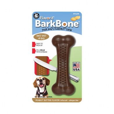 PET QWERKS® FLAVORIT™ BARKBONE™ PEANUT BUTTER FLAVORED NYLON BONE