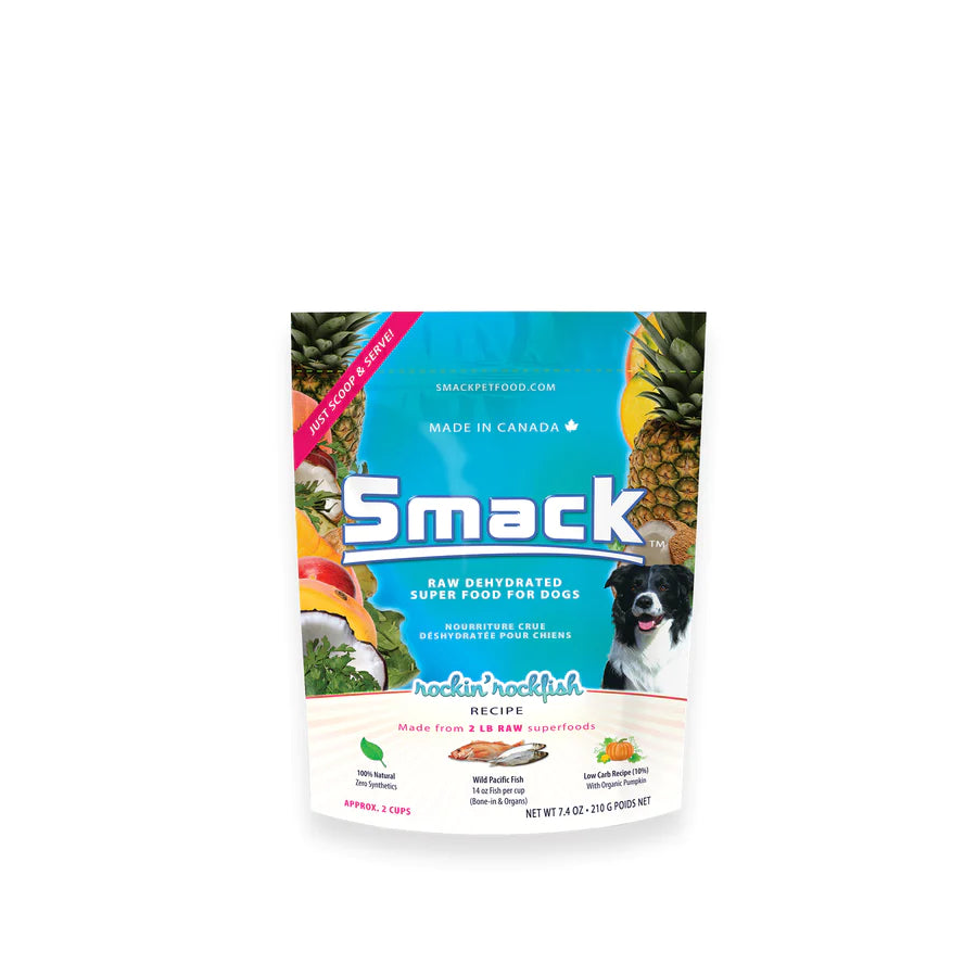 Smack Raw Dehydrated Rockin' Rockfish (DOG) 7.4OZ