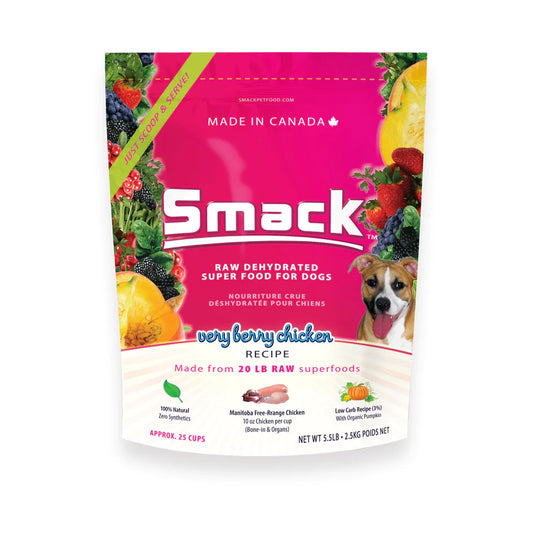 Smack Raw Dehydrated Very Berry Chicken (DOG) 5.5LB