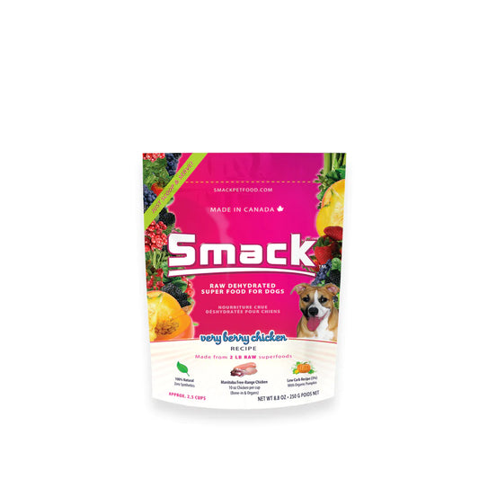 Smack Raw Dehydrated Verry Berry Chicken (DOG) 8.8OZ