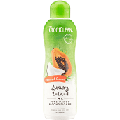 TropiClean Papaya & Coconut Luxury 2-in-1 Dog & Cat Shampoo & Conditioner 20oz