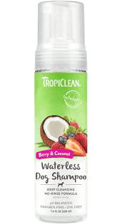 Tropiclean berry and coconut waterless Deep Cleaning Shampoo 7.4 floz